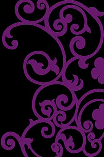 Ковер v805 - BLACK-VIOLET - Прямоугольник