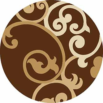 Ковер v805 - BROWN - Круг