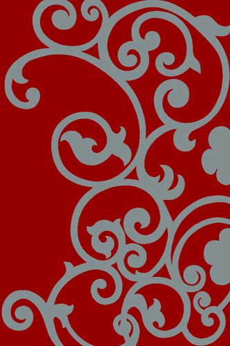 Ковер v805 - RED-GRAY - Прямоугольник
