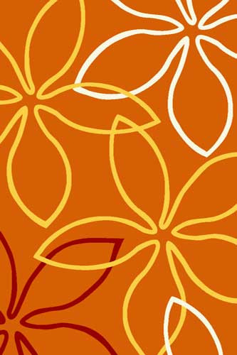 Ковер v806 - ORANGE-YELLOW - Прямоугольник