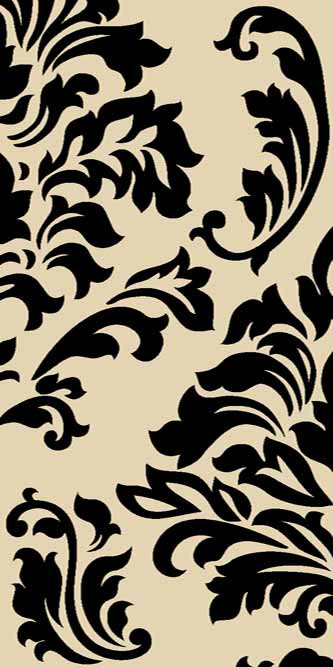 Ковер v812 - CREAM-BLACK - Дорожка