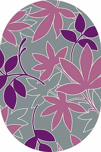 Ковер v814 - GRAY-LILAC - Овал