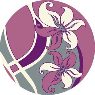 Ковер V816 - GRAY-LILAC - Круг