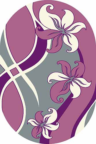 Ковер V816 - GRAY-LILAC - Овал