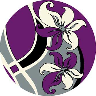 Ковер V816 - GRAY-VIOLET - Круг