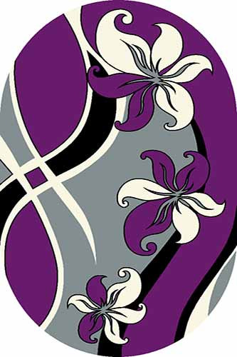 Ковер V816 - GRAY-VIOLET - Овал