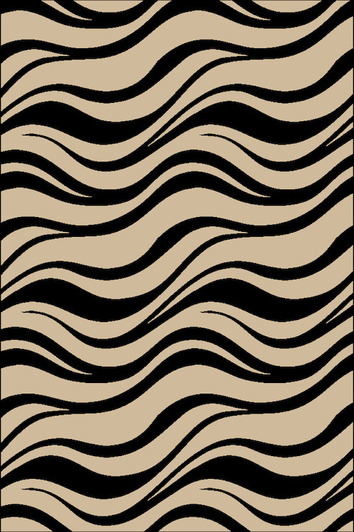 Ковер v817 - BEIGE-BLACK - Прямоугольник