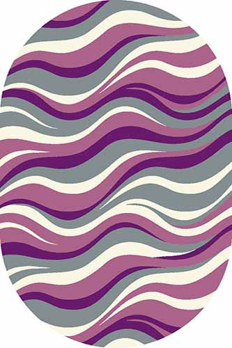 Ковер v817 - GRAY-LILAC - Овал