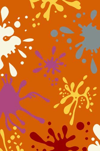 Ковер v829 - ORANGE-GRAY - Прямоугольник
