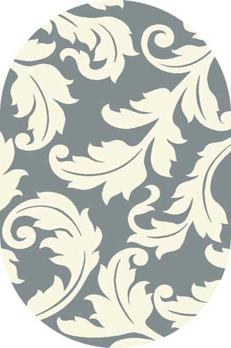 Ковер v861 - GRAY-CREAM - Овал
