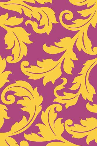 Ковер v861 - PINK-YELLOW - Прямоугольник