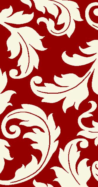 Ковер v861 - RED-CREAM - Прямоугольник