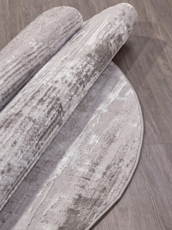 Ковер 0129WD - GREY / P.GREY - Круг