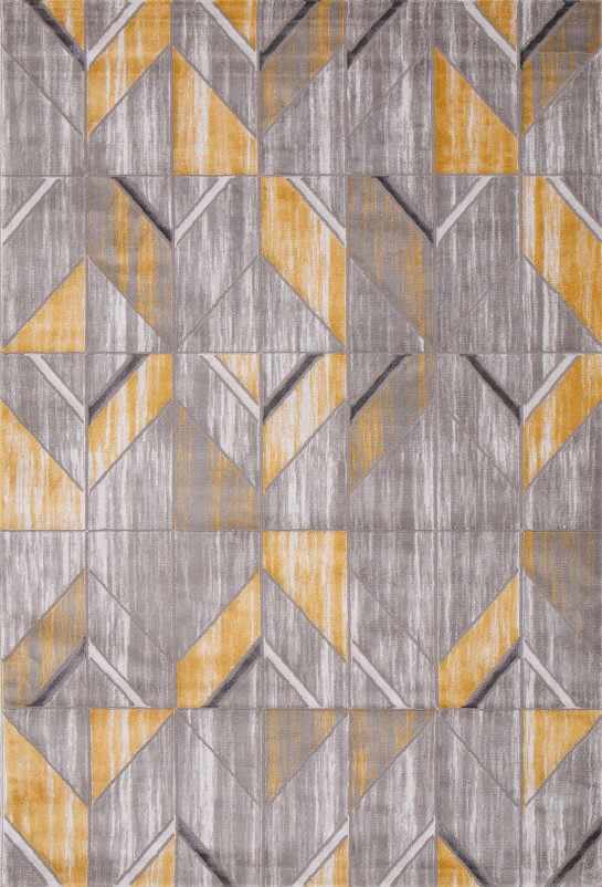 Ковер 0131QA - YELLOW / L.GREY - Прямоугольник