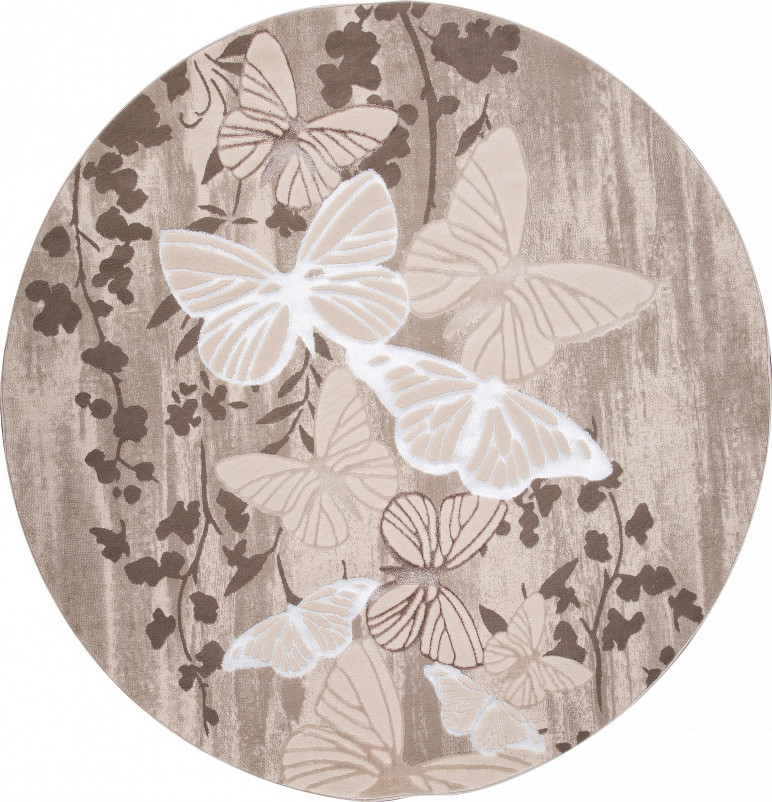 Ковер 0156LA - POLY IVORY / POLY IVORY - Круг