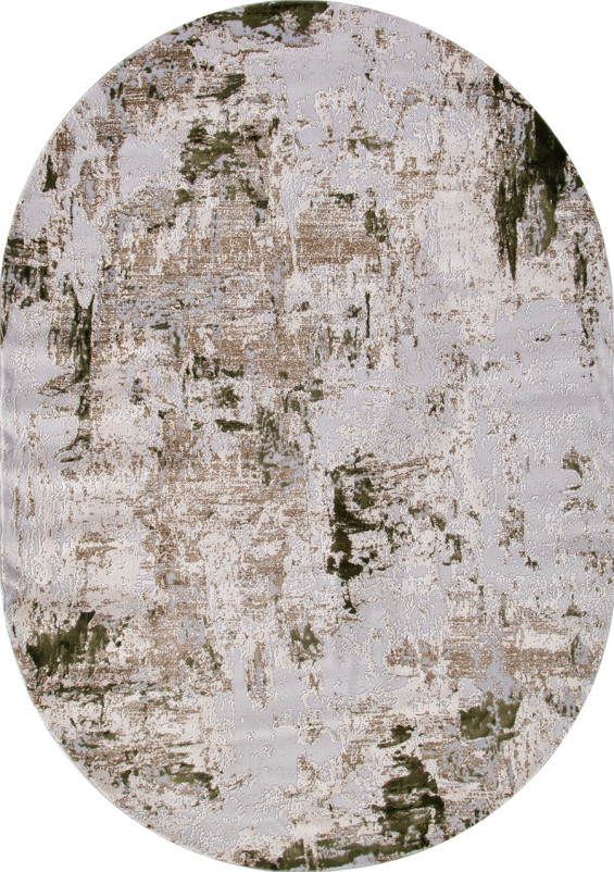 Ковер 15456A - CREAM / L.GREEN - Овал
