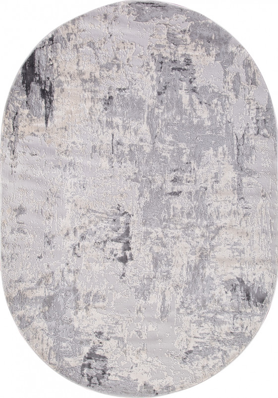 Ковер 15456A - D.GREY / L.GREY - Овал