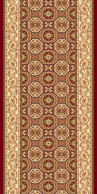 Ковер D068 - RED - Дорожка