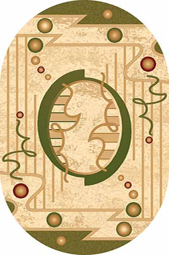Ковер d002 - GREEN - Овал