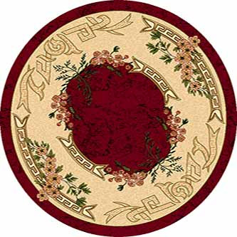 Ковер d005 - RED - Круг