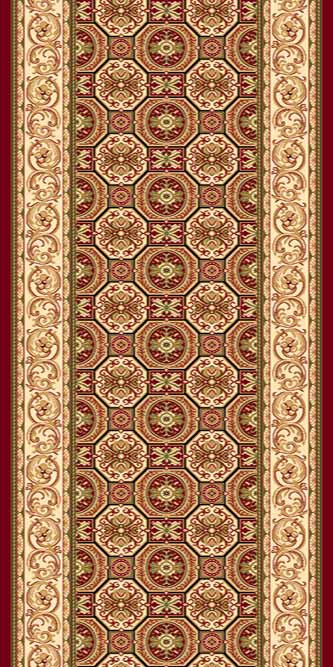 Ковер d068 - RED - Дорожка
