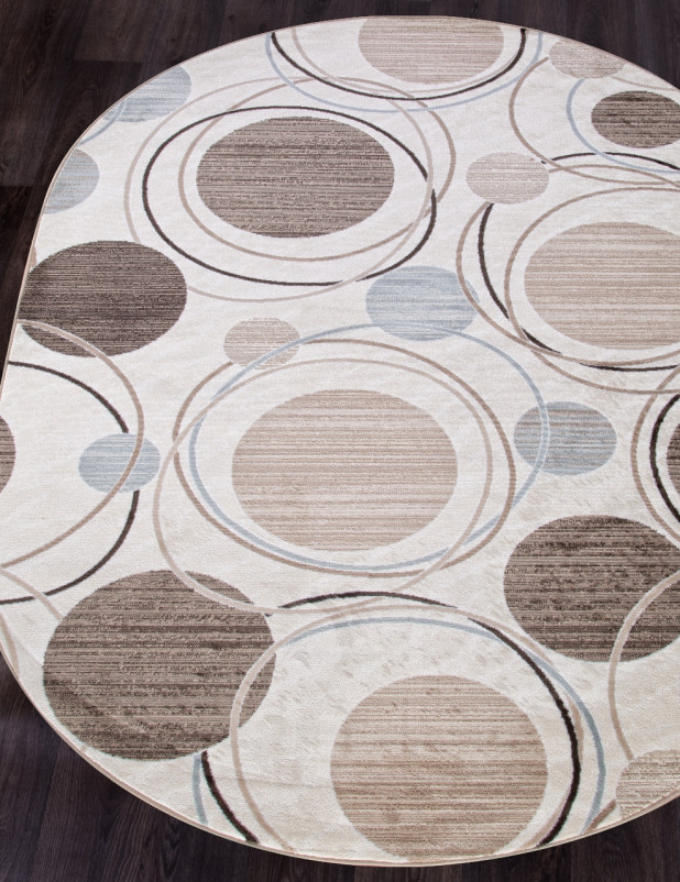 Ковер d301 - CREAM-BROWN - Овал