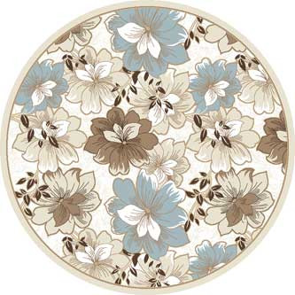 Ковер d322 - CREAM-BROWN - Круг