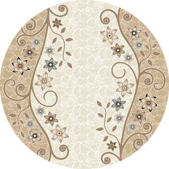 Ковер D323 - CREAM-BROWN - Круг