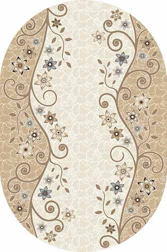 Ковер d323 - CREAM-BROWN - Овал