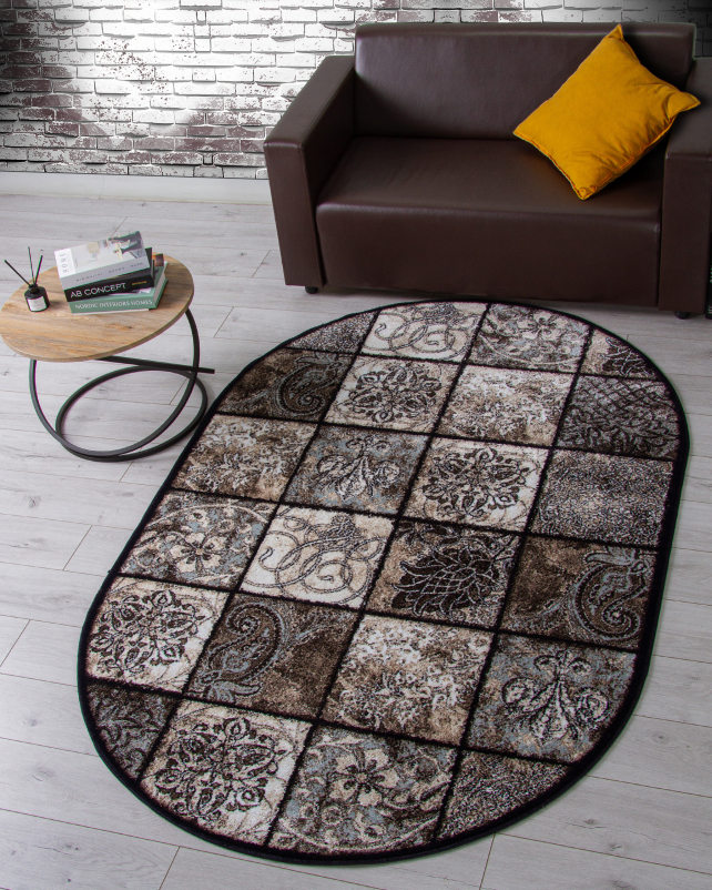Ковер d328 - BROWN - Овал