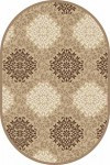 Ковер D374 - BEIGE-BROWN - Овал
