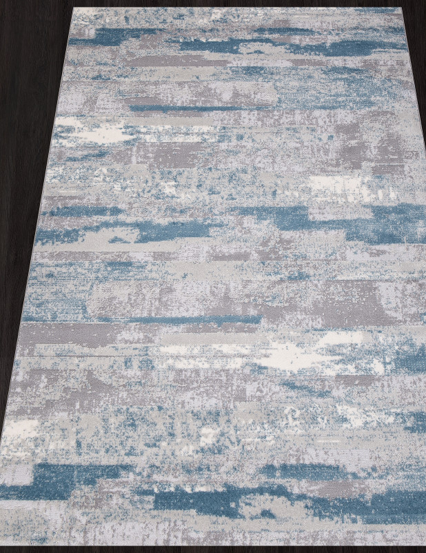 Ковер M016A - D.GREY SHRINK / L.BLUE HEATSET - Прямоугольник