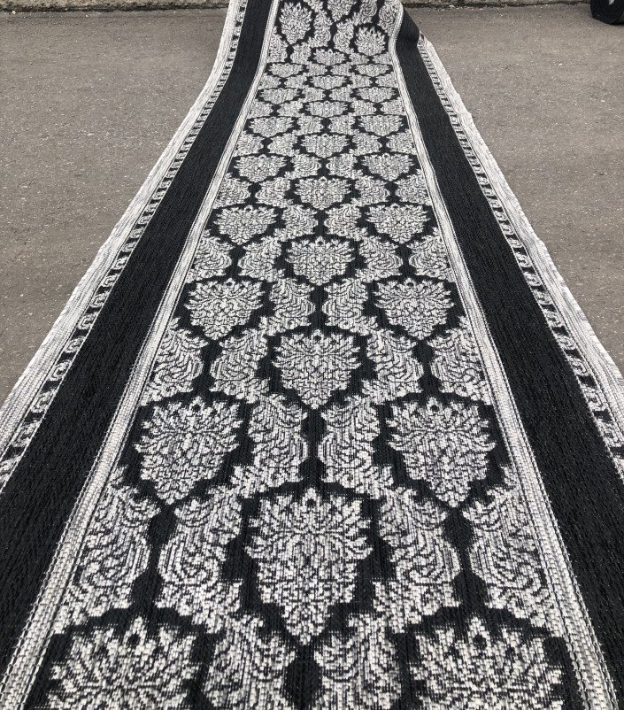 Ковер S001 - BLACK-GRAY - Дорожка