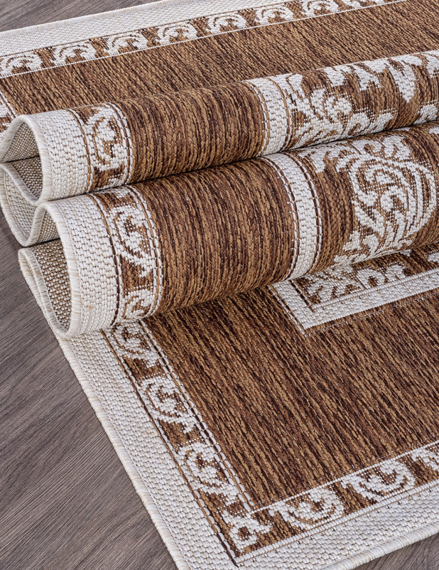 Ковер S001 - BROWN-CREAM - Прямоугольник