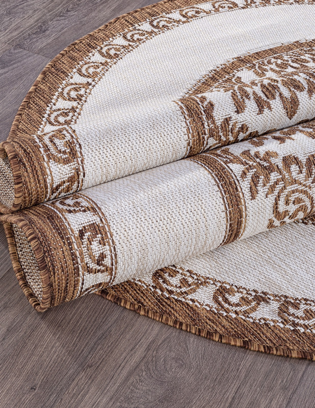 Ковер S001 - CREAM-BROWN - Овал