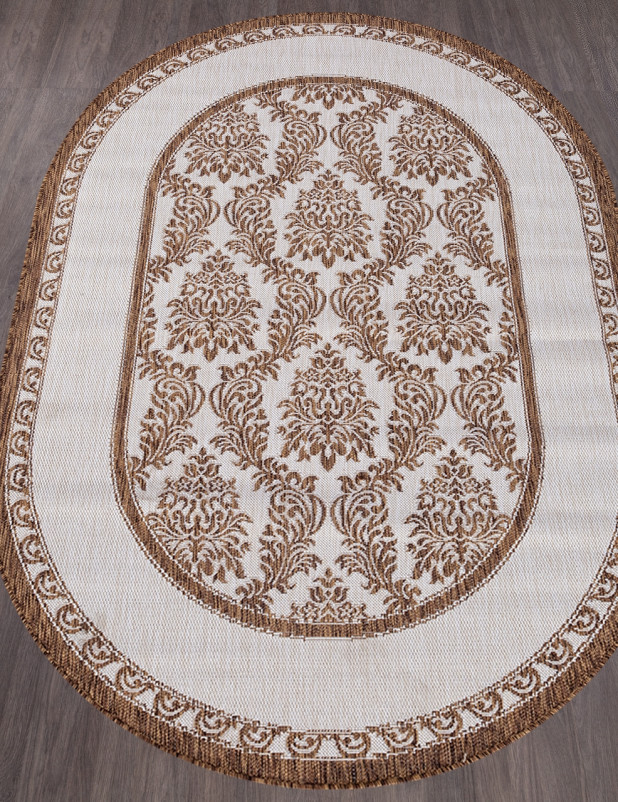 Ковер S001 - CREAM-BROWN - Овал