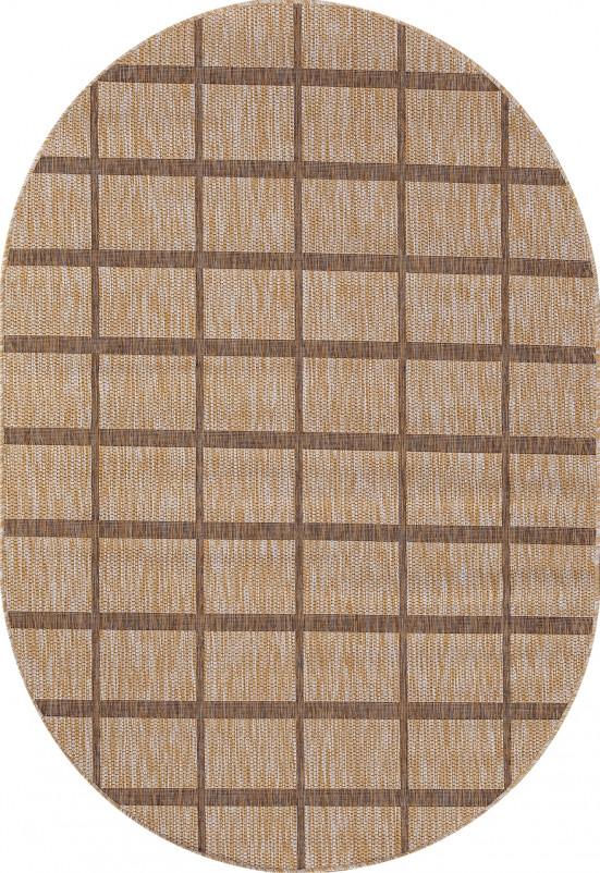 Ковер S004 - BEIGE-BROWN - Овал