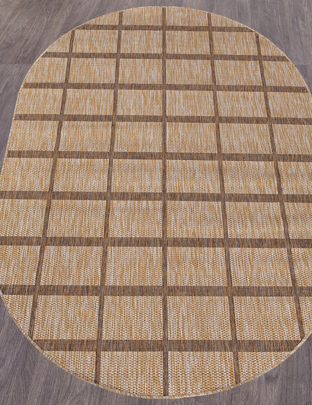 Ковер S004 - BEIGE-BROWN - Овал