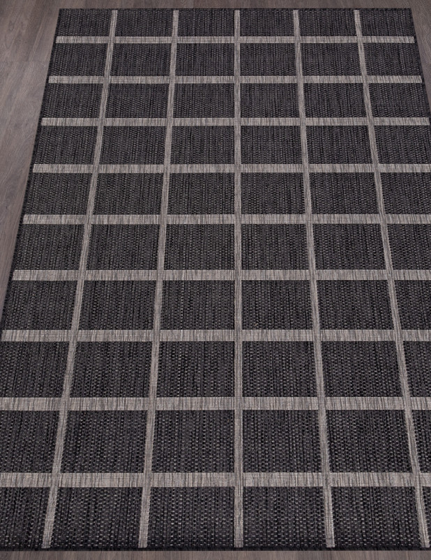 Ковер S004 - BLACK-GRAY - Прямоугольник
