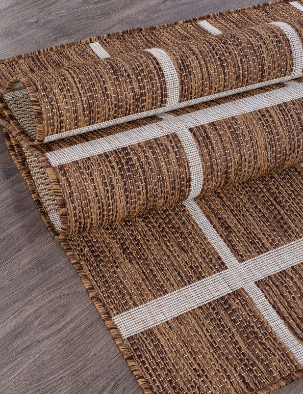 Ковер S004 - BROWN-CREAM - Прямоугольник