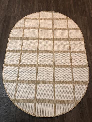 Ковер S004 - CREAM-BROWN - Овал