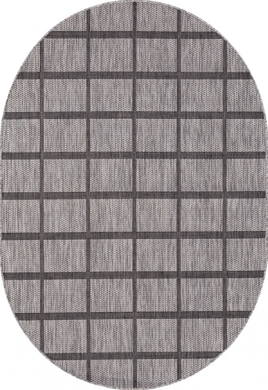 Ковер S004 - GRAY-BLACK - Овал