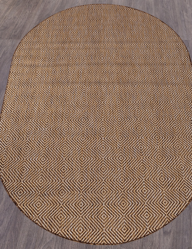Ковер S006 - BEIGE-BROWN - Овал