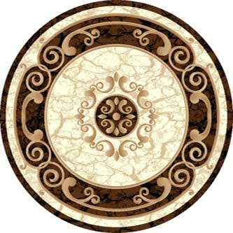 Ковер d045 - CREAM-BROWN - Круг