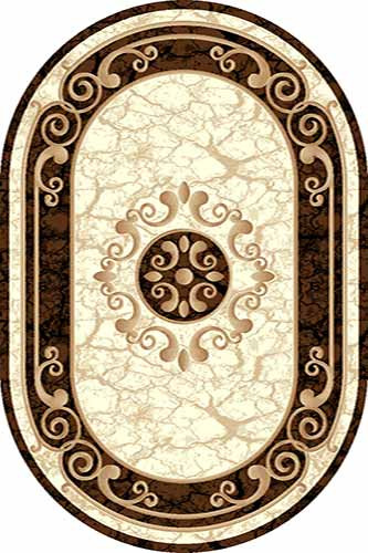 Ковер d045 - CREAM-BROWN - Овал