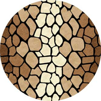 Ковер d046 - BEIGE - Круг