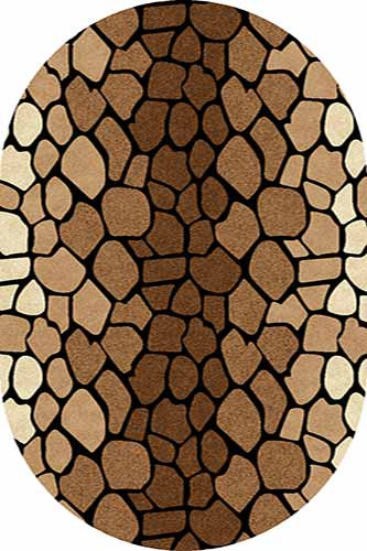 Ковер d046 - BROWN - Овал