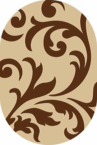 Ковер d129 - BEIGE-BROWN - Овал