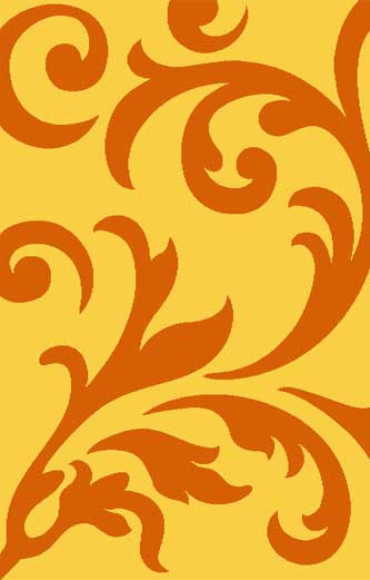Ковер d129 - YELLOW-ORANGE - Прямоугольник