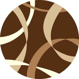 Ковер v801 - BROWN - Круг